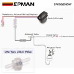 EPMAN Inline Brake Servo Non Return Valve Check One-Way Brake Booster Vacuum Catch Can Exhaust Valve For 4mm Hose EPCGQ230DXF - Image 4