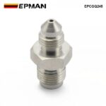 EPMAN -3AN Male To 7/16-24 Male Stainless Steel Concave Seat Inverted Flare Adapter Fitting For 1/4" Brake Line EPCGQ245 - Image 6