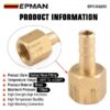 epcgq250_3-1.jpg EPMAN 1/8" NPT Female Thread To 1/4" 6.35MM Hose Fitting Adapter Coupler Connector Adapter EPCGQ250