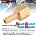 EPMAN 1/8" NPT Female Thread To 1/4" 6.35MM Hose Fitting Adapter Coupler Connector Adapter EPCGQ250 - Image 4