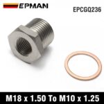 EPMAN Exhaust O2 Oxygen Sensor Spacer Reducer Adapter M18 x 1.5mm To M12 x 1.25mm / M10 x 1.25mm - Image 7