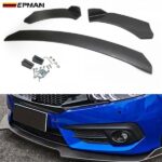 EPMAN 10SETS/CARTON 3pcs Car Front Bumper Splitter Lip Diffuser Chin Bumper Spoiler Body Kits For Ford For Mustang For BMW For Honda - Image 5