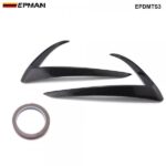 EPMAN 20SETS/CARTON Front Blade Trim Fog Light Eyebrow Cover For Tesla Model 3 Modified Decoration Accessories ABS Car Accessories Model3 2020 EPDMTS3-20T - Image 2