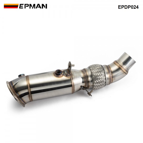 epdp024_4-1.jpg EPMAN 4" Turbo Exhaust Downpipe For BMW 228i 228ix/11-16 320i 320ix 328i 328ix/13-16 428i N20 12-16 EPDP024