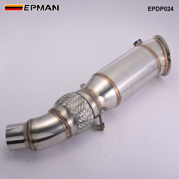 epdp024_6-1.jpg EPMAN 4" Turbo Exhaust Downpipe For BMW 228i 228ix/11-16 320i 320ix 328i 328ix/13-16 428i N20 12-16 EPDP024