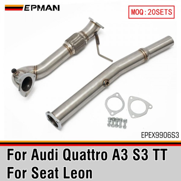 epex9906s3_1-1.jpg EPMAN Performance Exhaust Upgrade Downpipe For Audi S3TT 1.8T 1999-2003 High Flow EPEX9906S3