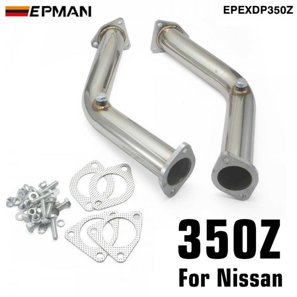 EPMAN Downpipe Exhaust Decat Down Pipe Catless For Nissan 350z For Infiniti G35/V35 For Turbine Housing Into The Exhaust EPEXDP350Z