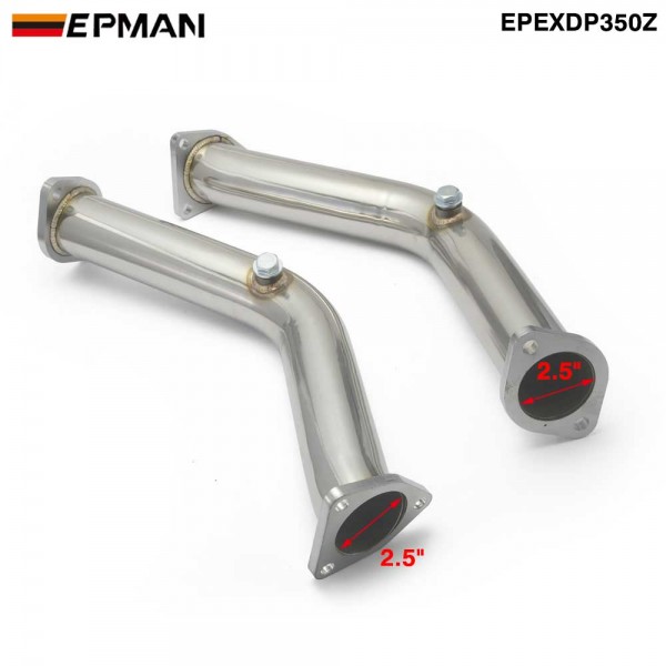 EPMAN Downpipe Exhaust Decat Down Pipe Catless For Nissan 350z For Infiniti G35/V35 For Turbine Housing Into The Exhaust EPEXDP350Z