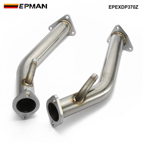 EPMAN Downpipe Exhaust Decat Down Pipe Catless For Nissan 370z For Infiniti G37 Z34 For Turbine Housing Into The Exhaust EPEXDP370Z