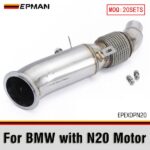 EPMAN High Flow Performance Catless Downpipe for BMW N20 Engine F20 F22 F30 F32 F34 125i 220i 228i 320i 328i 420i 428i Stainless Steel EPEXDPN20