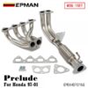 epexh9701ns_1-1.jpg EPMAN For Honda Prelude 97-01 Header Non SH Stainless SteelExhaust Header EPEXH9701NS
