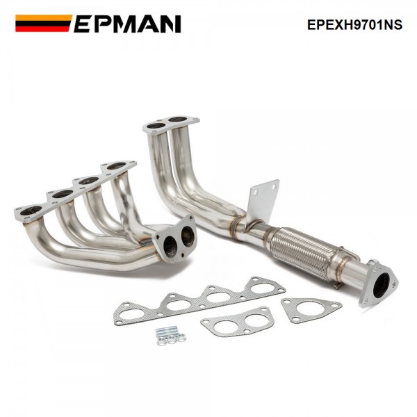 epexh9701ns_5-1.jpg EPMAN For Honda Prelude 97-01 Header Non SH Stainless SteelExhaust Header EPEXH9701NS