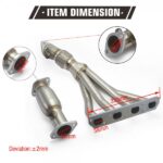EPMAN Stainless Steel Exhaust Header Test Pipe For 2002-2006 Mini Cooper R53 / Base 1.6L Cooper S EPEXHLBR5053 - Image 2