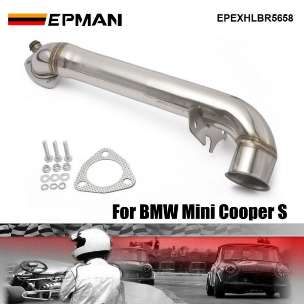 epexhlbr5658_1-1.jpg EPMAN Exhaust Downpipe Without Catalytic Converter For BMW Mini Cooper S R56 / R57 / R58 For Peugeot 207 For Citroen DS3 EPEXHLBR5658