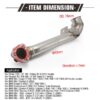 epexhlbr5658_2-1.jpg EPMAN Exhaust Downpipe Without Catalytic Converter For BMW Mini Cooper S R56 / R57 / R58 For Peugeot 207 For Citroen DS3 EPEXHLBR5658