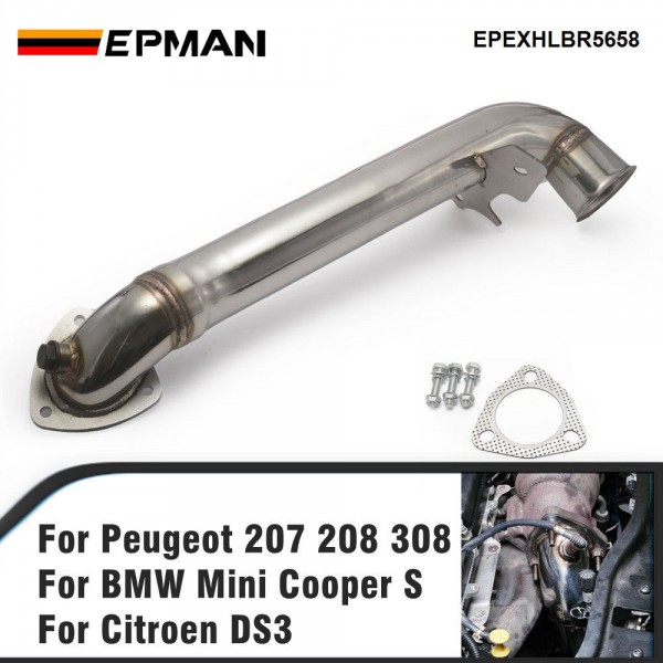 epexhlbr5658_3-1.jpg EPMAN Exhaust Downpipe Without Catalytic Converter For BMW Mini Cooper S R56 / R57 / R58 For Peugeot 207 For Citroen DS3 EPEXHLBR5658