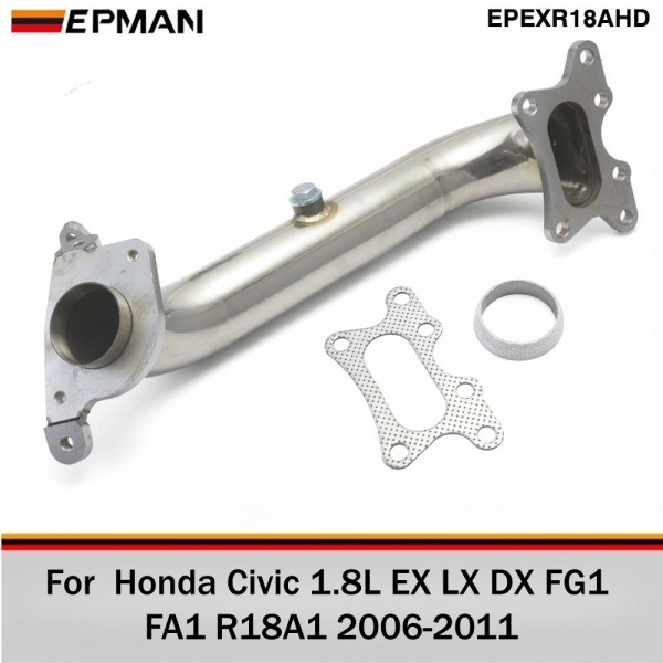 epexr18ahd_1-1.jpg EPMAN Exhaust Manifold Catback Downpipe Stainless Steel For Honda Civic 1.8L EX LX DX FG1 FA1 R18A1 2006-2011 EPEXR18AHD