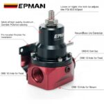 EPMAN Fuel Pressure Regulator with Gauge AN10 Feed & AN6 Return Line & AN10 End Cap EPFPR717 - Image 2