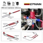 EPMAN Fuel Pressure Regulator with Gauge AN10 Feed & AN6 Return Line & AN10 End Cap EPFPR717 - Image 3