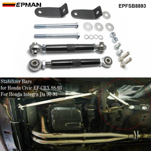 epfsb8893_1-1.jpg EPMAN Front Stabilizer Bars for Honda Civic EF CRX 88-93 For Honda Integra Da 90-93 Work With Traction Bars EPFSB8893 - Image 1