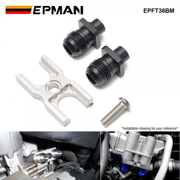 EPMAN For BMW Z4/E89 328i B48/B58 Engines  Oil Cooler Adapter Kit  -10AN Ports & OEM O-Rings‌‌ EPFT36BM