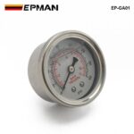 Car Fuel Pressure Regulator Gauge Liquid Fill Fuel/Oil Meter 0-160 PSI EPGA01