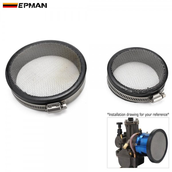 epint76__epint102_5-1.jpg EPMAN Air Screen Insert Air Inlet Protection Cover For Motorcycle Air Intake Filter 76mm/102mm Carb