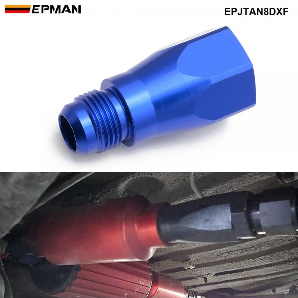 epjtan8dxf_1-1.jpg EPMAN 8AN Female To Male Inline Roll Over Check Valve Adapter Fittings Aluminum EPJTAN8DXF