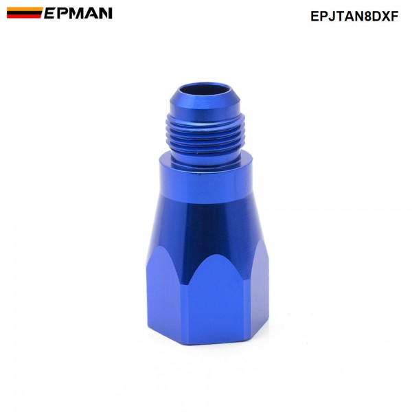 epjtan8dxf_2-1.jpg EPMAN 8AN Female To Male Inline Roll Over Check Valve Adapter Fittings Aluminum EPJTAN8DXF