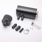 EPMAN Universal High Quality Brushed Baffled Oil Catch Tank Can with Breather Filter Aluminium Round Car Coolant Tank EPJYH021 - Image 6