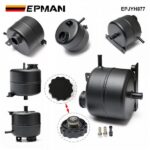 EPMAN Aluminum Coolant Header Expansion Overflow Water Tank & Cap Reservoir Can For BMW Mini Cooper S R52 R53 02-08 EPJYH877 - Image 3