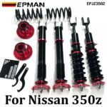 EPMAN Coilovers Spring Struts Racing Suspension Coilover Kit Shock Absorber For 02-08 Nissan 350Z Infinity G35 EPJZ350Z (RANDOM COLOR)