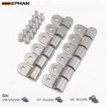 EPMAN SS Single Line Clamps 3/8"&3/16"& 1/4" Fuel Line Clamp 12 pcs  Modified Fits Fuel, Air, Electrical, Brake, Lines