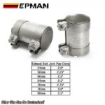 TANSKY 304 Stainless Steel Muffler Clamp Exhaust Butt Joint Pipe Clamps 51mm 58mm 60mm 70mm 64mm 76mm 89mm - Image 2