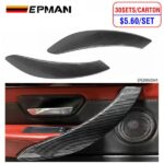 EPMAN 30SETS/CARTON ABS Carbon Fiber Left Right Side Door Handle Outer Cover Replacement Compatible with BMW 3’ F30/F31 2012-2018 and 4’ F32/F33 2014-2017 EPLSNM3M4-30T