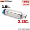 EPMAN 12PCS/Carton Car motorbike Exhaust systems Muffler Tip Universal Stainless steel styling Silencer tail pipe Burnt Tip