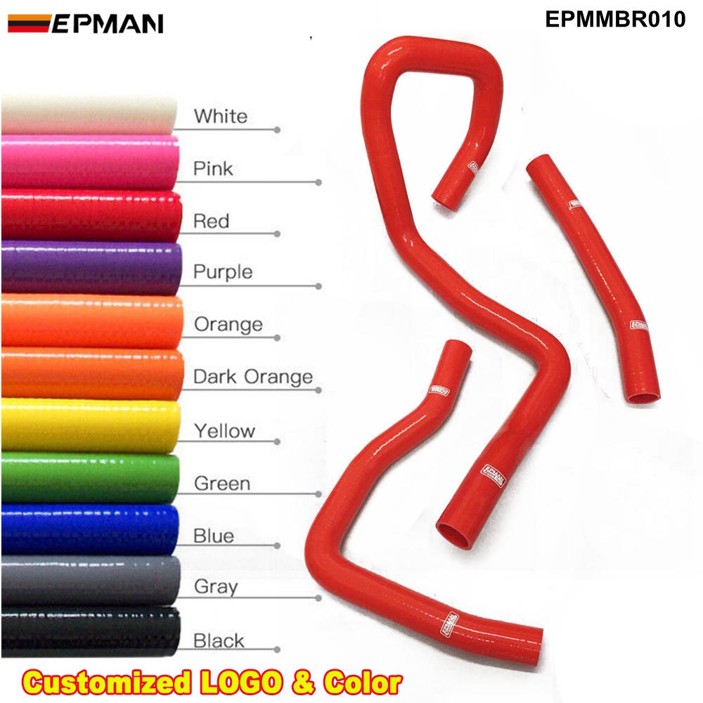 epmmbr010_3310-1.jpg EPMAN Racing 3PCS Silicone Turbo Intercooler Radiator Hose Kit For Mitsubishi Lancer Fortis MK9 08-12 EPMMBR010 (Pre-Order ONLY) - Image 1