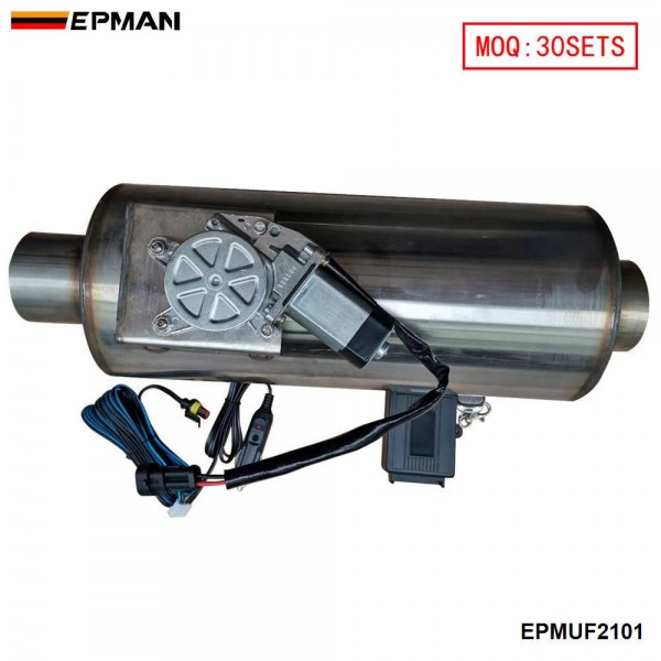 epmuf2101_1-1.jpg (MOQ : 30SETS) EPMAN - Auto Exhaust Pipe Remote Control Valve Exhaust Muffler Stainless Steel Remote Control Switch Sound Exhaust EPMUF2101 - Image 1