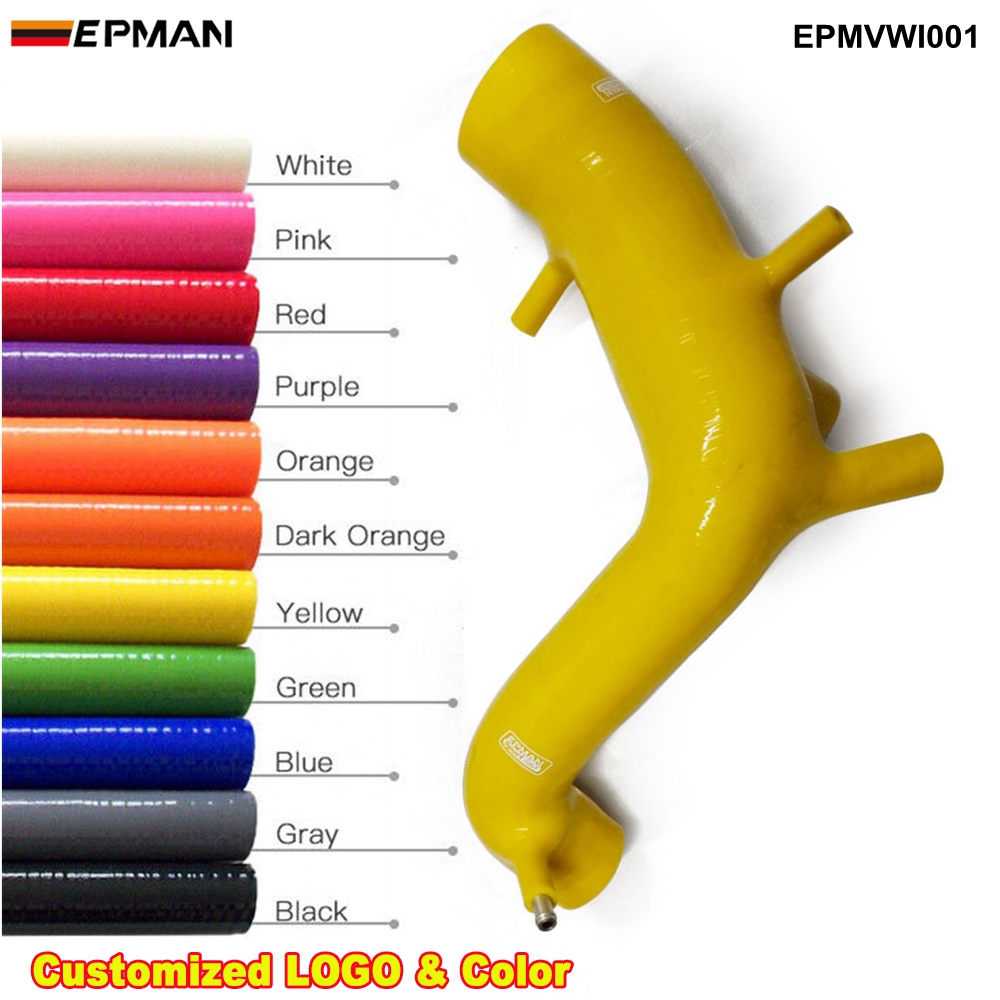 epmvwi001_3386-1.jpg EPMAN - Silicone Intercooler Turbo Boost Induction Intake Hose Kit For VW Golf MK4 1.8T / Bora 1.8T /Bettle 1.8T (1pc) EPMVWI001 - Image 1