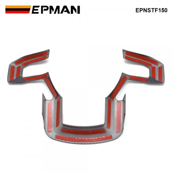 EPMAN 20SETS/CARTON Steering Wheel Trim Bezel Cover Trim Frame Decorative Interior Accessories for Ford F150 F250 F350 2015-2019 Super Duty EPNSTF150-20T