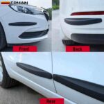 EPMAN 50SETS/CARTON 2PCS Car Bumper Protector Front Body Corner Lip Bumper Side Guard Rear Back Protection Carbon Fiber Stickers EPPD510-50T - Image 5
