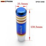 EPMAN Burnt Blue Style 13cm Aluminum Gear Shift Knob Shifter Lever Head for Universal Car EPSK130NE - Image 2