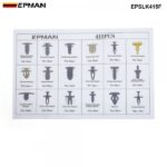 EPMAN 415PCS Plastic Rivets Fastener Fender Bumper Push Pin Clips Fastener Kit EPSLK415F - Image 3