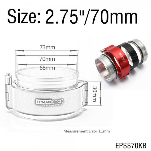 epsskb_3520-1.jpg EPMAN Quick Release Clamp Performance HD Clamp System Assembly For 2.0",2.5",2.75",3.0",3.5",4.0",5.0"OD Throttle Body Intercooler Pipe Turbo Etc.