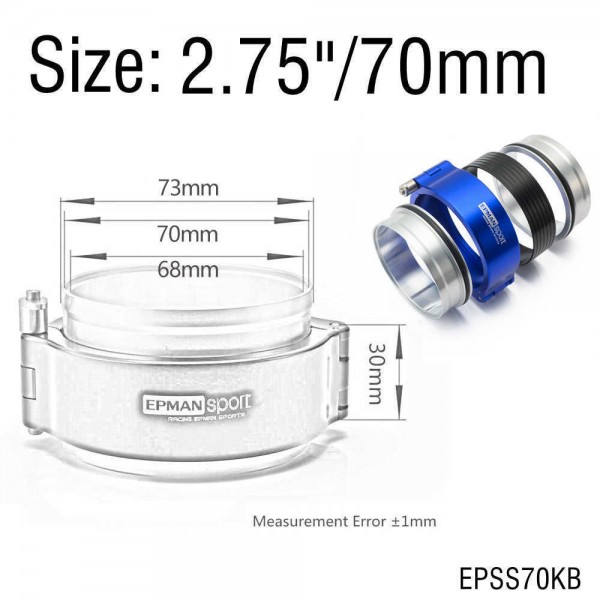 epsskb_3527-1.jpg EPMAN Quick Release Clamp Performance HD Clamp System Assembly For 2.0",2.5",2.75",3.0",3.5",4.0",5.0"OD Throttle Body Intercooler Pipe Turbo Etc.