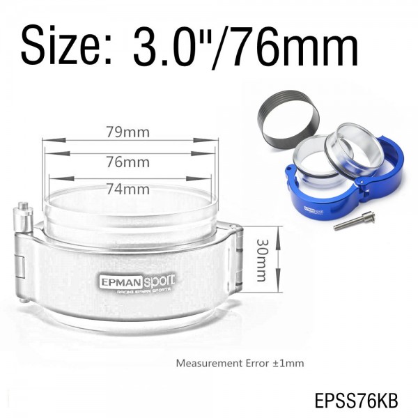 epsskb_3528-1.jpg EPMAN Quick Release Clamp Performance HD Clamp System Assembly For 2.0",2.5",2.75",3.0",3.5",4.0",5.0"OD Throttle Body Intercooler Pipe Turbo Etc.