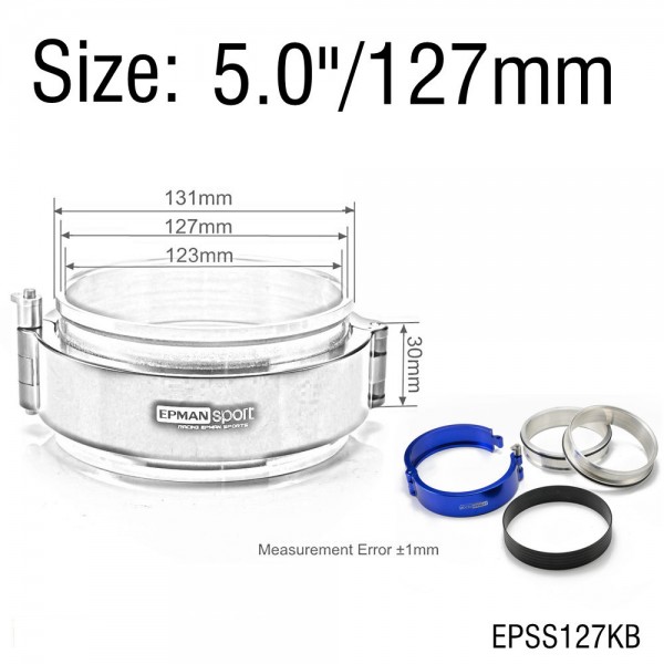 epsskb_3531-1.jpg EPMAN Quick Release Clamp Performance HD Clamp System Assembly For 2.0",2.5",2.75",3.0",3.5",4.0",5.0"OD Throttle Body Intercooler Pipe Turbo Etc.