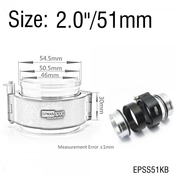 epsskb_3532-1.jpg EPMAN Quick Release Clamp Performance HD Clamp System Assembly For 2.0",2.5",2.75",3.0",3.5",4.0",5.0"OD Throttle Body Intercooler Pipe Turbo Etc.