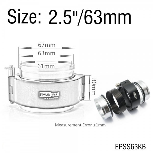 epsskb_3533-1.jpg EPMAN Quick Release Clamp Performance HD Clamp System Assembly For 2.0",2.5",2.75",3.0",3.5",4.0",5.0"OD Throttle Body Intercooler Pipe Turbo Etc.