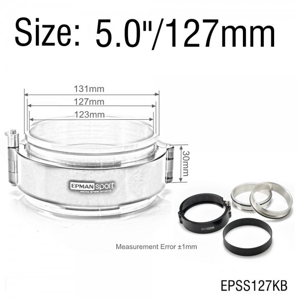 epsskb_3538-1.jpg EPMAN Quick Release Clamp Performance HD Clamp System Assembly For 2.0",2.5",2.75",3.0",3.5",4.0",5.0"OD Throttle Body Intercooler Pipe Turbo Etc.
